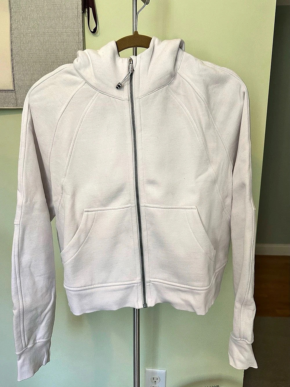 Lululemon Scuba Oversized Full-Zip Hoodie - White (Size M/L)